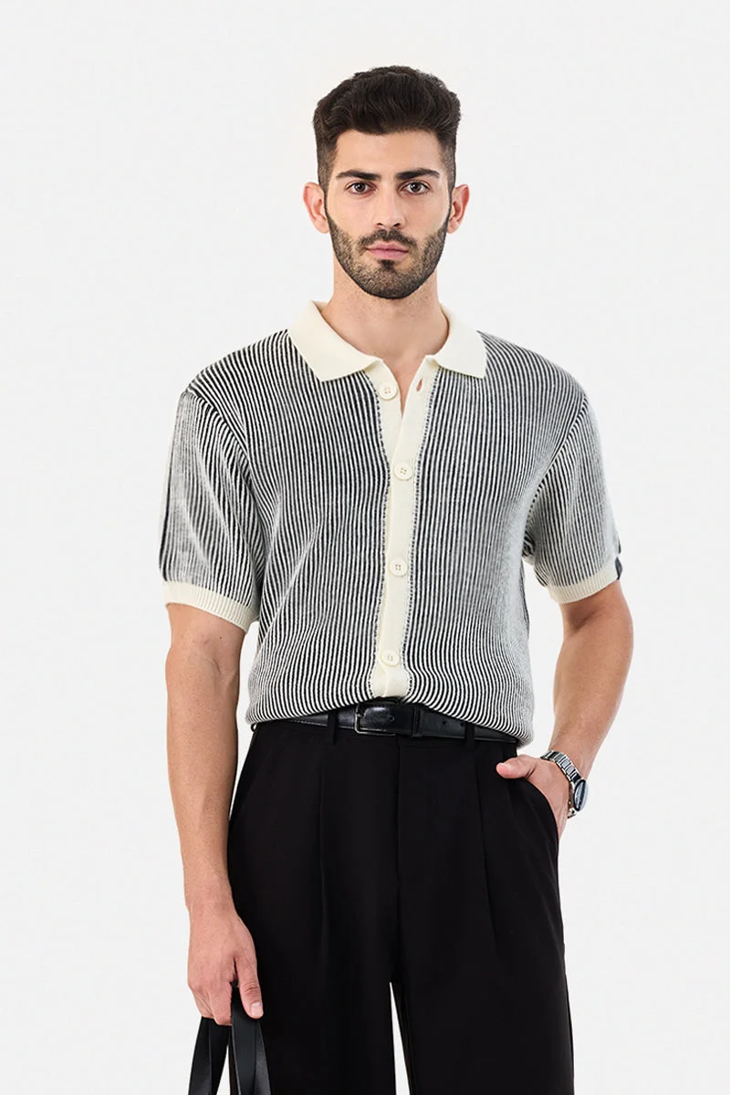 SNITCH Contrast Collar Polo Shirt